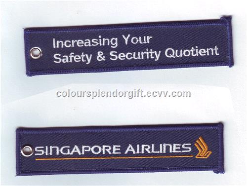 Wholesale Aviation Singapore Airlines Crew Keychain Key Chain Luggage Pilot Tags