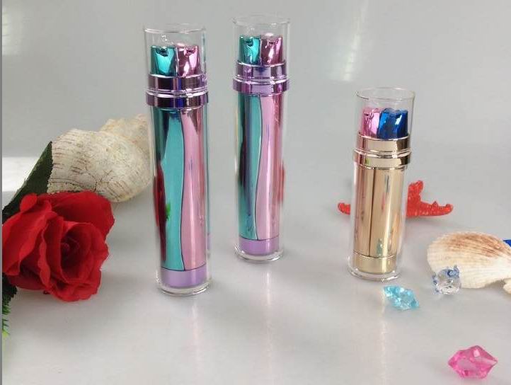 cosmetic dual chamber bottle 2x15ml 2x30ml 60mls