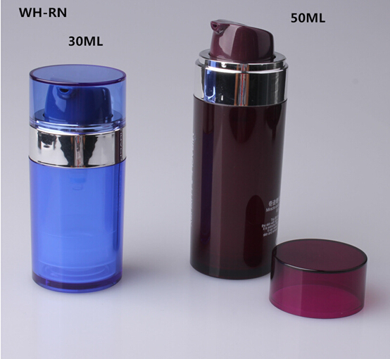 30ml 50ml plastic cosmetic round bottle