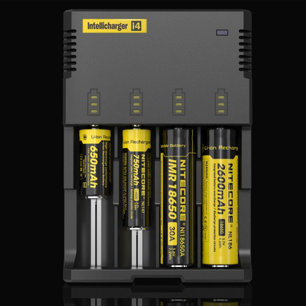 Authentic Nitecore I4 Universal Intellicharger Charger for 18650 18350 18500 26650 Battery