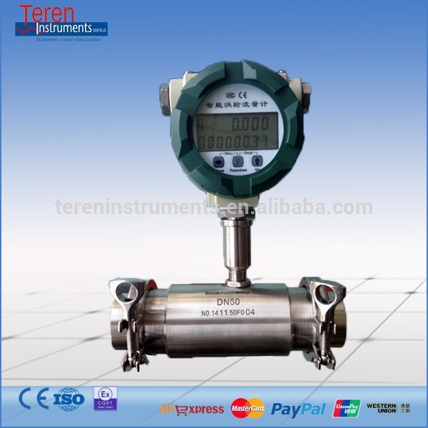 Low cost turbine flow meter gas liquid flowmeter