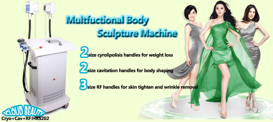 Big sale body slimmingweight loss cryolipolysiscavitationRFlaser pads body slimming machine