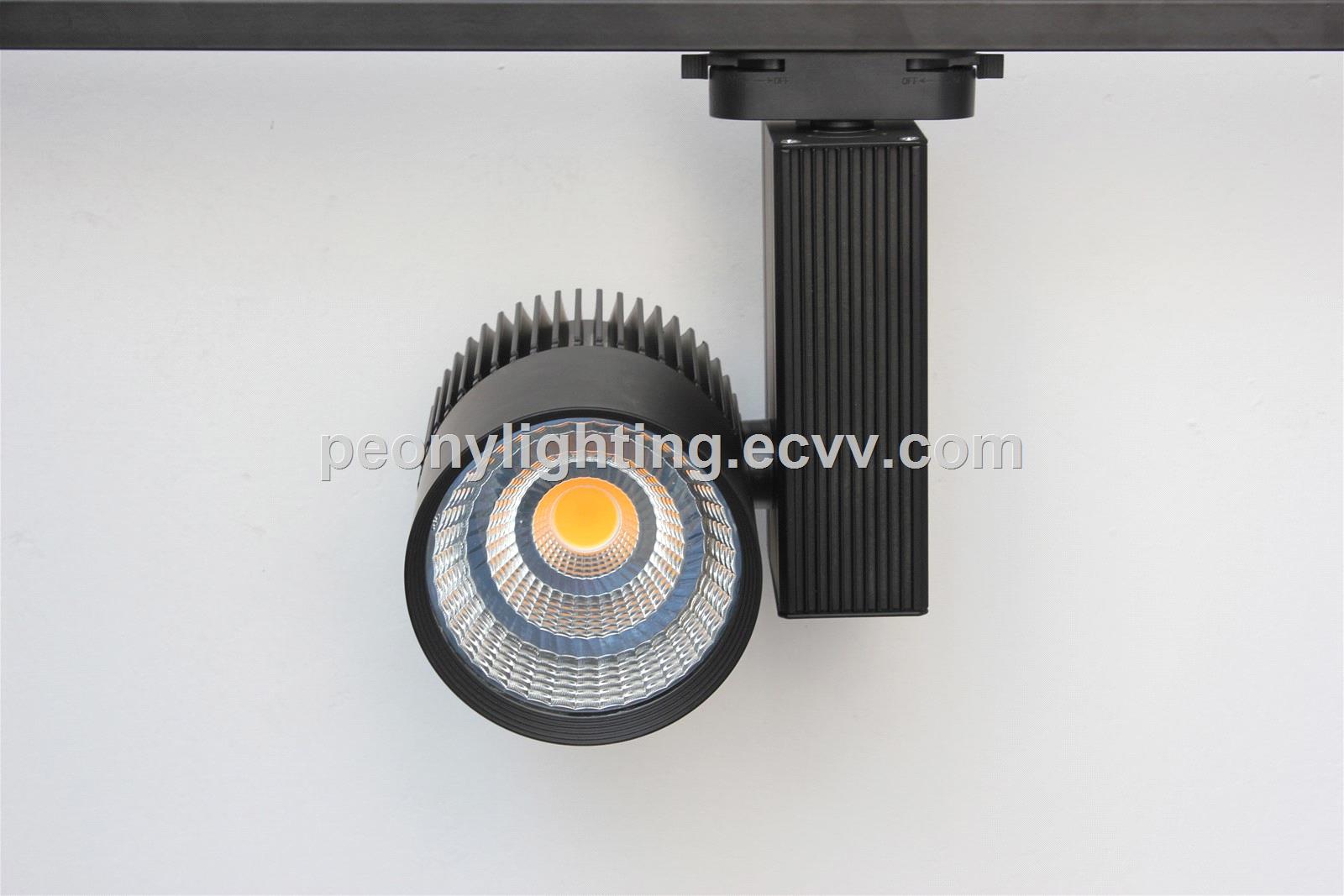 2017 new version High lumen 4 wires 3 phases black aluminum case 40W 45W LED track light