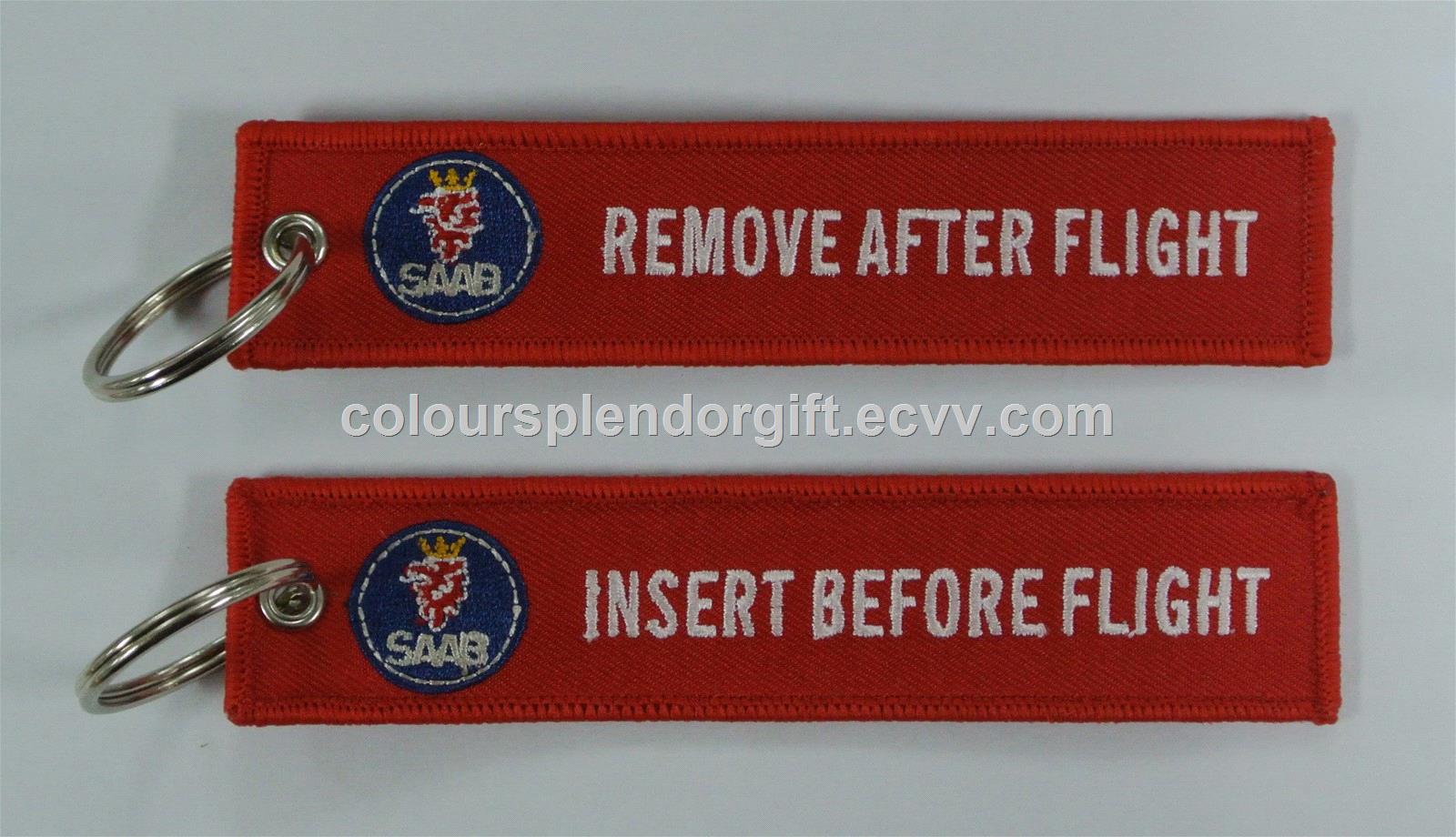 insert before flight keychain