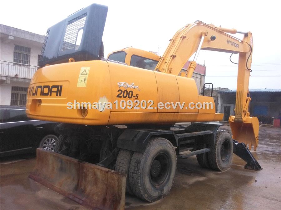 Used Hyundai R200W5 Wheel Excavator Hyundai Excavator