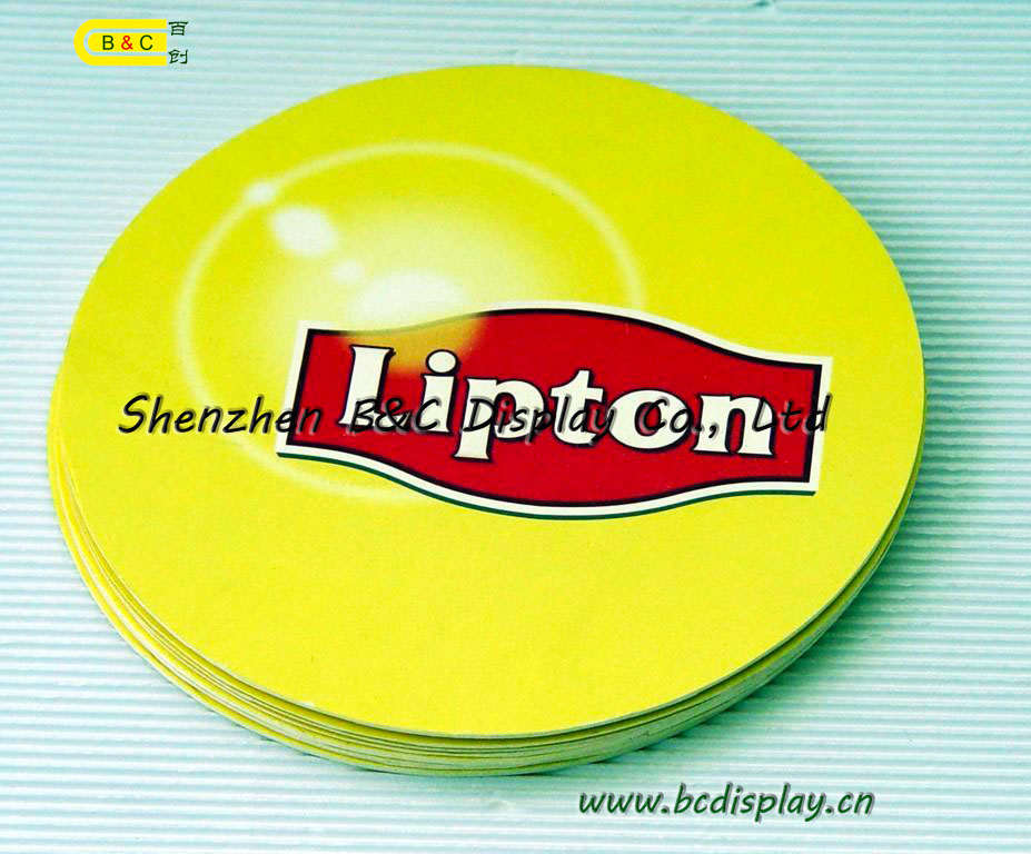 Ecofriendly absorbent paper coaster with SGSBCI003