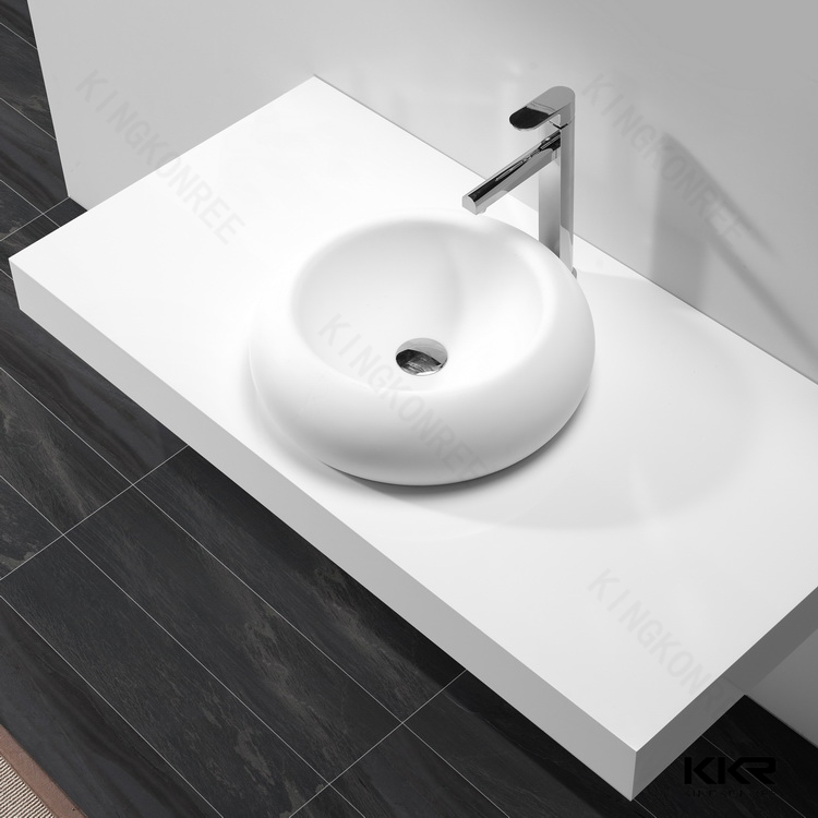 Kingkonree Solid Surface Elegant Bathroom Basins
