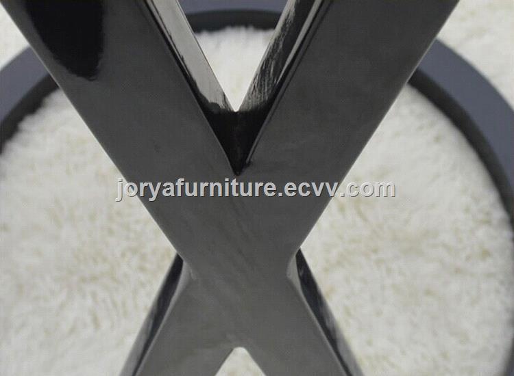 Modern hollowout solid wood flower shelf high gloss corner table side table console table