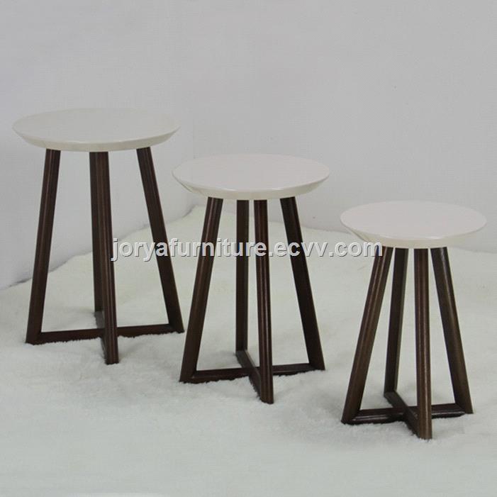 Wooden Nest Table Side Modern Coffee Solid Wood Flower Stands High Gloss Corner