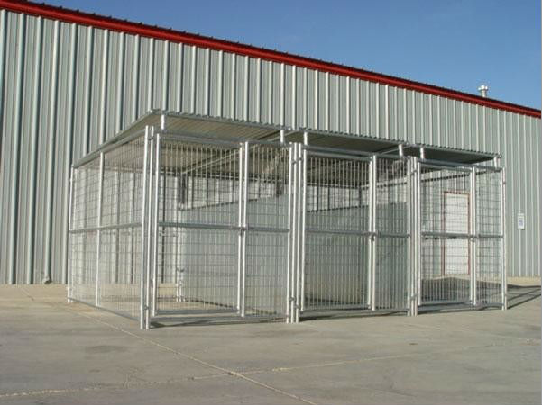 Multiple Dog Kennels with Roof Shelters