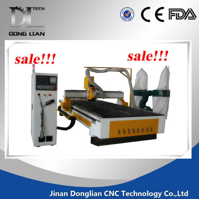 8mm thickness heavy duty ATC 3 axis cnc router with vacuum table and pump