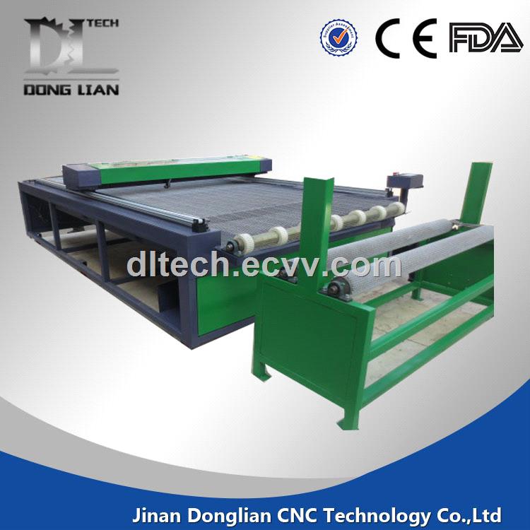 high precision fabric laser cutting machine cloth rolling co2 machine with CE certificate