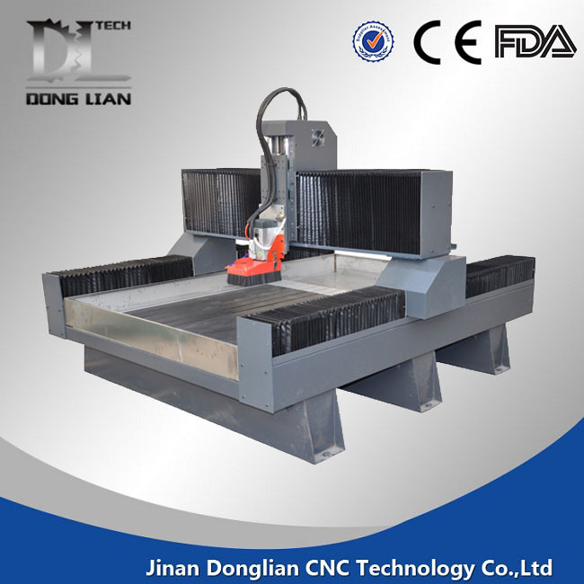 china price stone cnc router machine with heavy duty body and dust cover