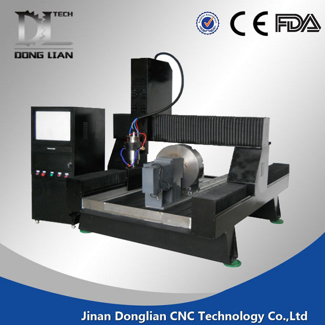 china price stone cnc router machine with heavy duty body and dust cover