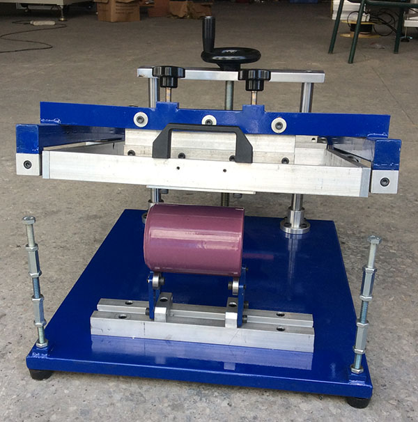 Manual Screen Cylinder Printing Machine for bottle/cup/pen Surface Curve Press 