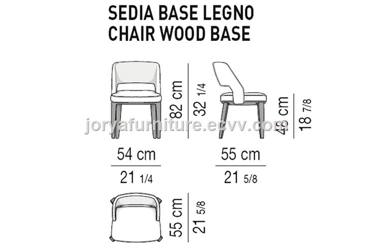 Poliform dining chair solid wood office chair ashoakwalnut chair leisure chair computer chair