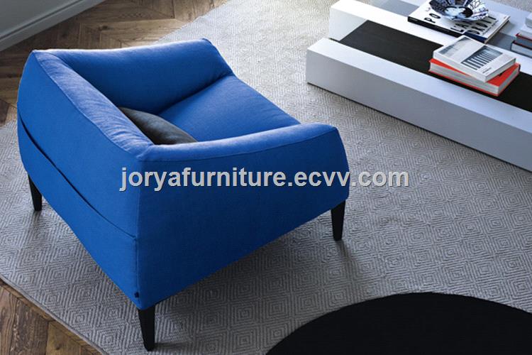 Modern High Quality Fabric Single Seat Sofa Leisure Sofa Real Leather Sofa TwoSeat Sofa