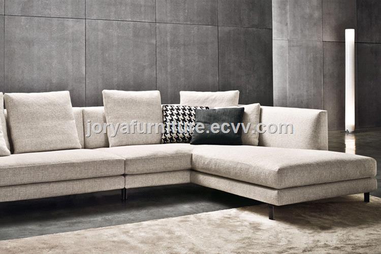 Modern L shaped sofa high quality fabric leisure sofa threeseat sofa couch sofa corner sofa