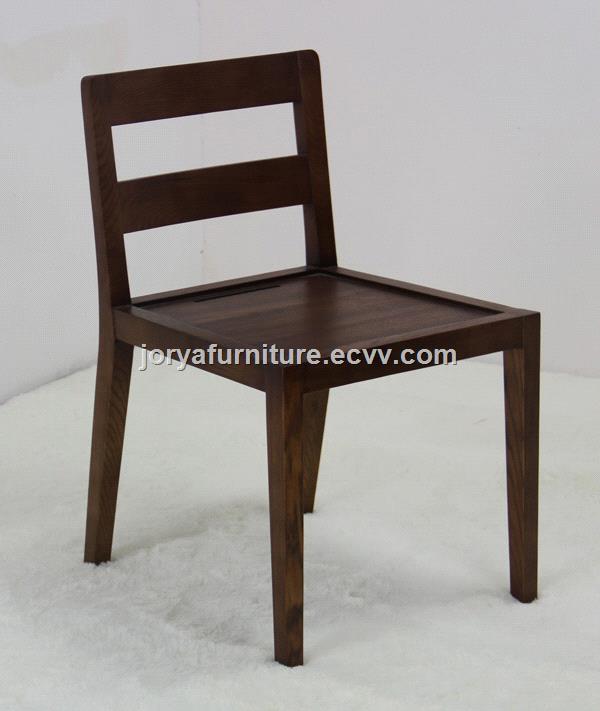 Mordern Solid Wood Dining Chair Leather Seating Dining Chair Desk Chair