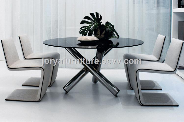 Modern Round Dining Table Portable Folded Dining Table MarbleTempered glassWooden Top tableTable