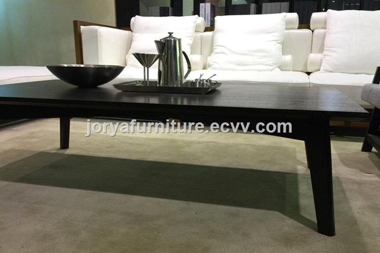 Wooden Tea Table With Ash Solid Wood Leg And Oak Tableboard Coffee Table