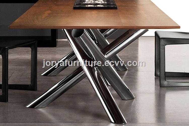 Modern Rectangle Dining Table MarbleTempered glassWooden Top table