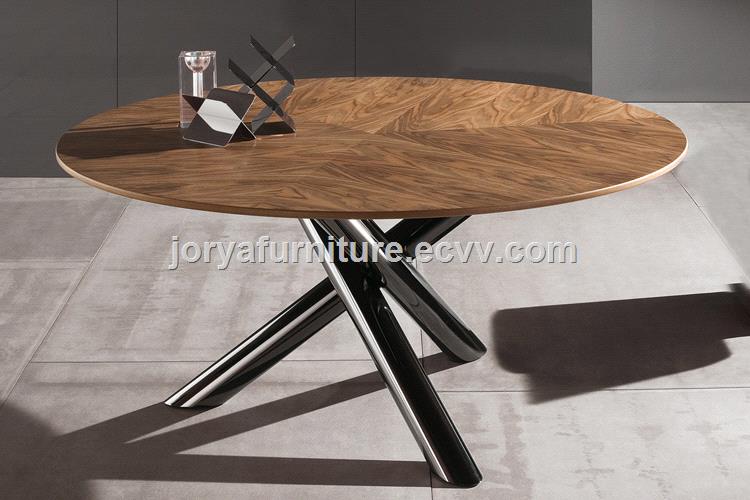 Modern Round Dining Table Portable Folded Dining Table MarbleTempered glassWooden Top tableTable