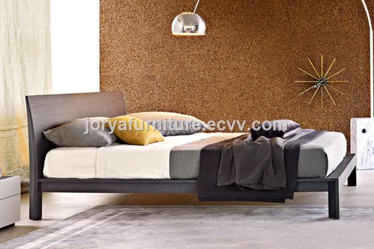 Modern Bedroom Furniture Double Bed Ash Solid Wood Bed Wooden Bed