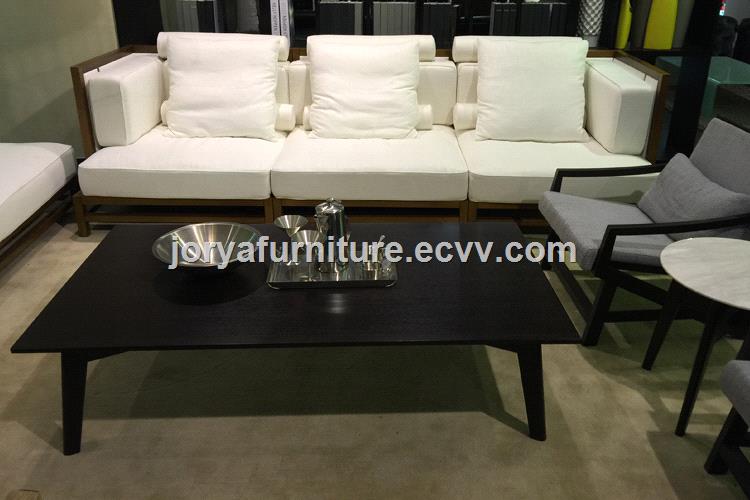 Wooden Tea Table With Ash Solid Wood Leg And Oak Tableboard Coffee Table