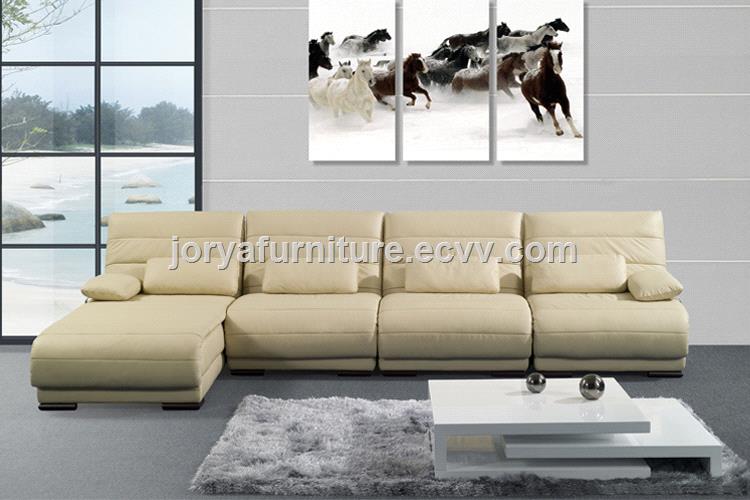 Mordern style leather corner sofa high quality fabric sofa chaise longue L shaped threeseat sofa