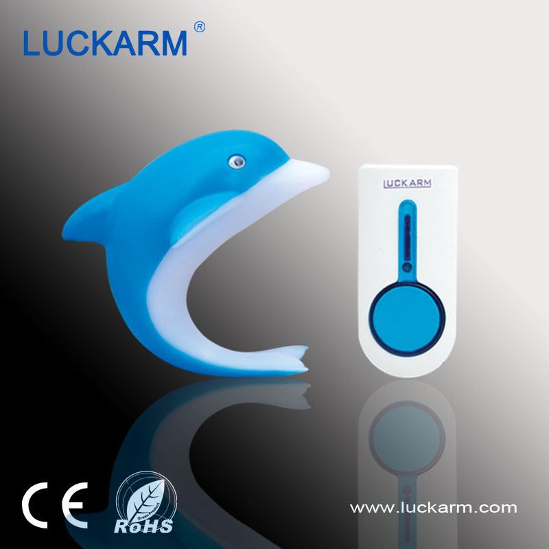 Luckarm Quality Cute Dolphin AC plug in waterproof wireless Doorbell