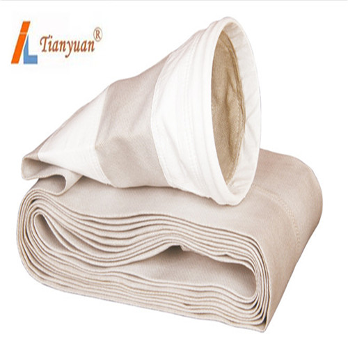 High Temperature Non Alkali Fiberglass Dust Filter Bag with Expanded PTFE for Cement Plant