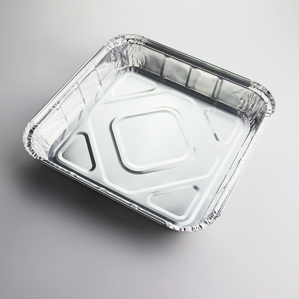 Square aluminum foil pan disposable pan from China Manufacturer