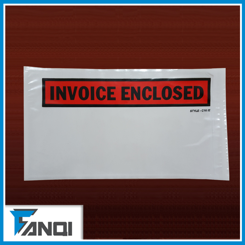 5.5*10 inch Poly Material packing list enclosed envelopes