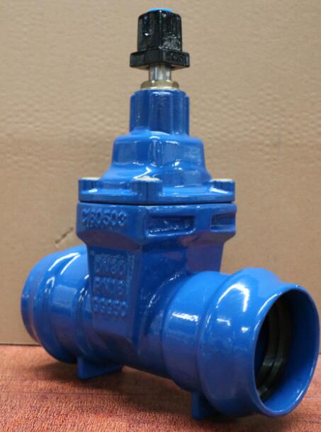 Socket end Resilient gate valve for PVC pipe