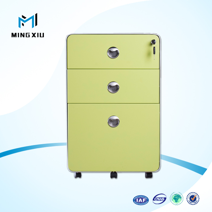 China Mingxiu 3 Drawer Metal File Cabinet Mobile Pedestal China Mingxiu 3 Drawer Metal File Cabinet Mobile Pedestal