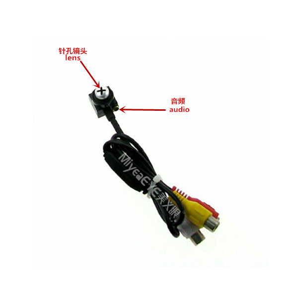 600TVL Phillips Screw Head Pinhole Snake Type CameraSpy Mini Camera with Microphone