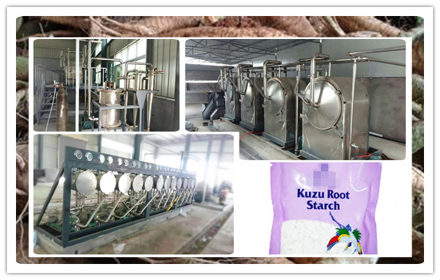 kudzu root starch tube root starch processing line
