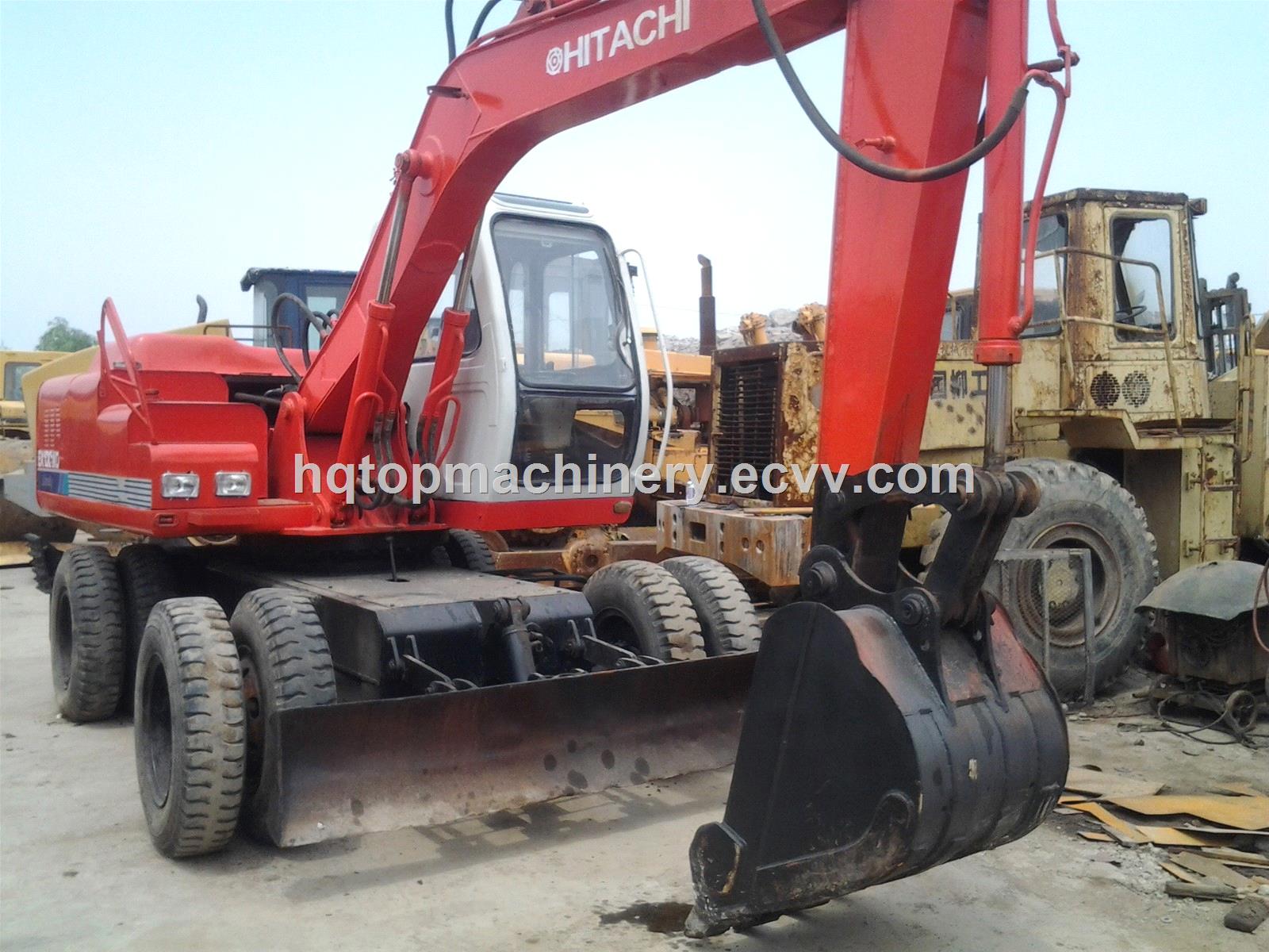 Used Wheel Excavator Hitachi EX100WD SecondHand Wheel Digger