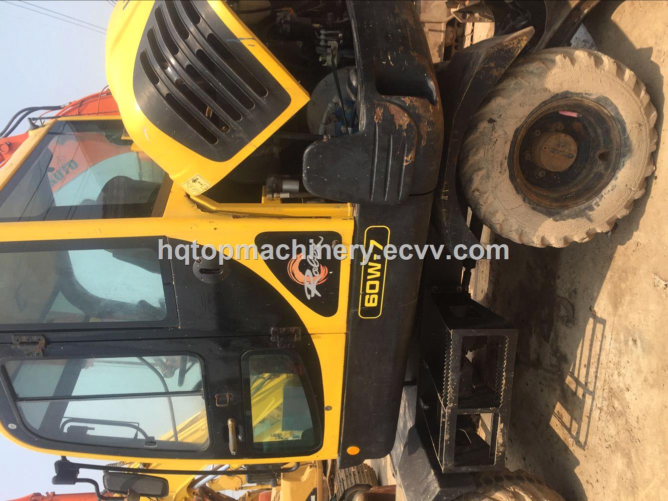 Hyundai Used Wheel ExcavatorSecondhand R60R60W5 Wheel Excavator Digger