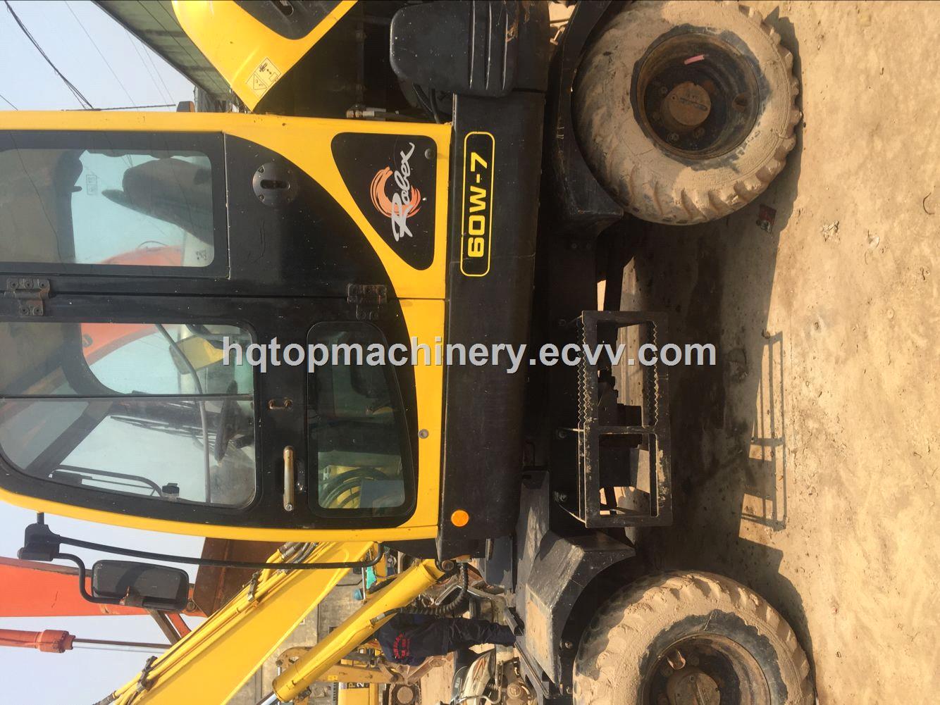 Hyundai Used Wheel ExcavatorSecondhand R60R60W5 Wheel Excavator Digger