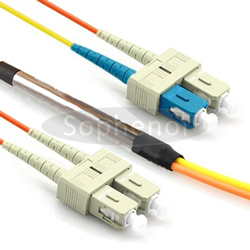 SC MM to SC SM duplex optic patch cord mode condition patch cords