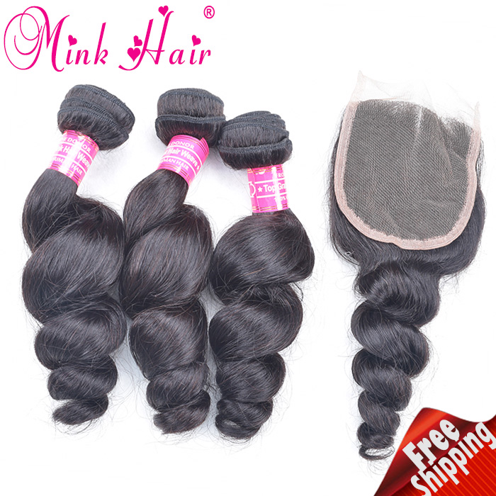 Free Sample Human Hair Extensions From One Donor 100% Unprocessed Loose Wave Peruvian Virgin Hair