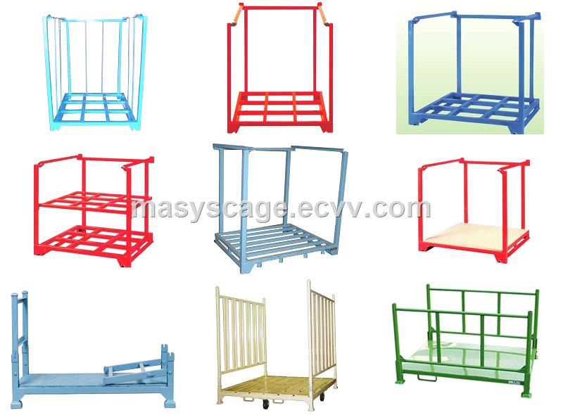 Steel Foldable Stacking Rack for Warehouse Stock or Transport Use