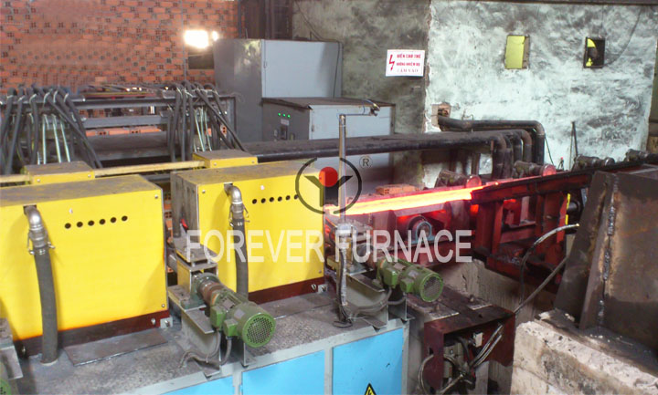 Steel billet induction heating machine