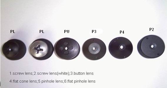 5V DC Mini Screw Pinhole Camera,3 Rings 2.5 Jack 600TVL Spy Pin Hole ...