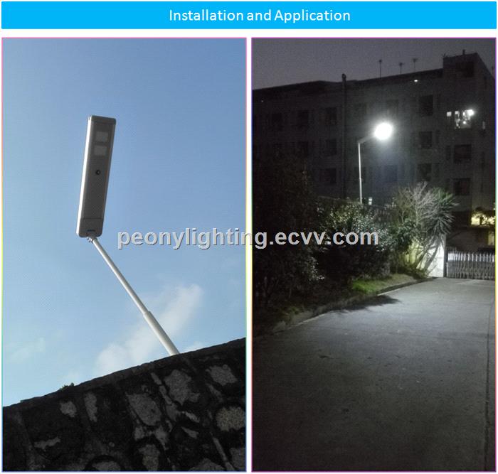 80W motion sensor integrated all in one solar led street light