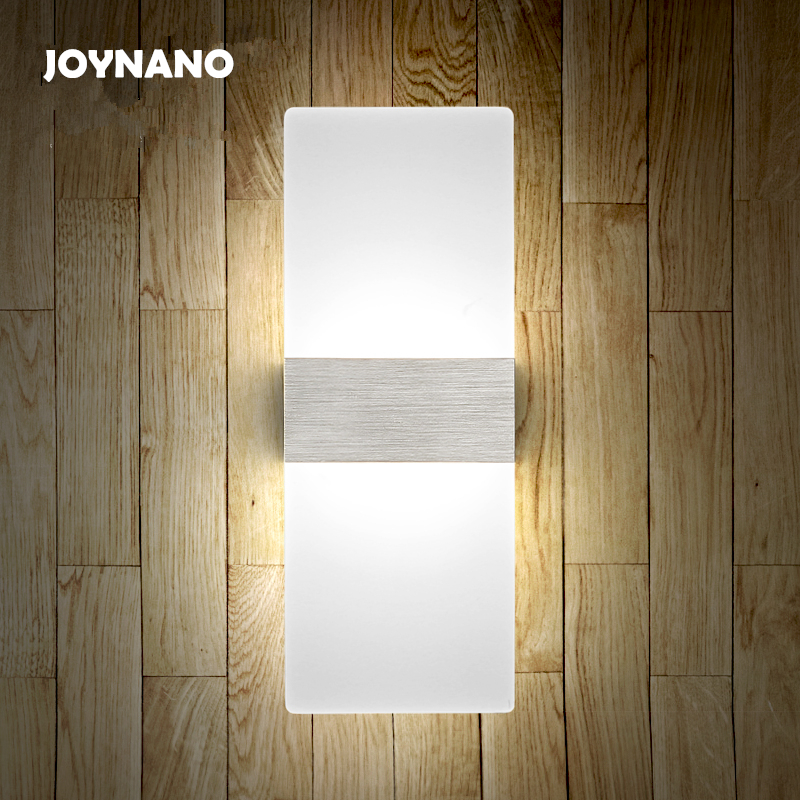JoyNano 12W LED Wall Sconces 6200K Modern Brief Bracket Lamp
