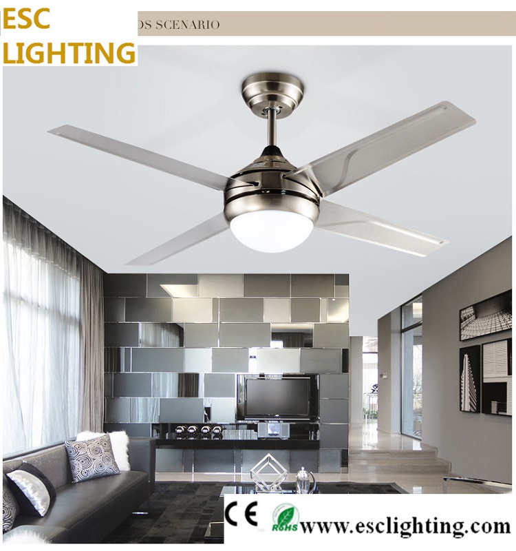 42 Inch 5psc Blades Chandelier Ceiling Fans With White Light