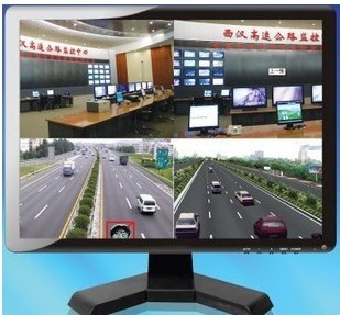17-inch quad sreen CCTV Monitor with 1,280 x 1,024-pixels